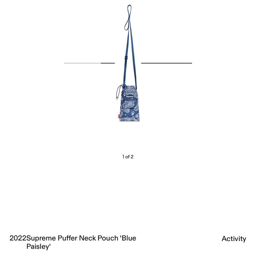 Supreme puffer neck pouch